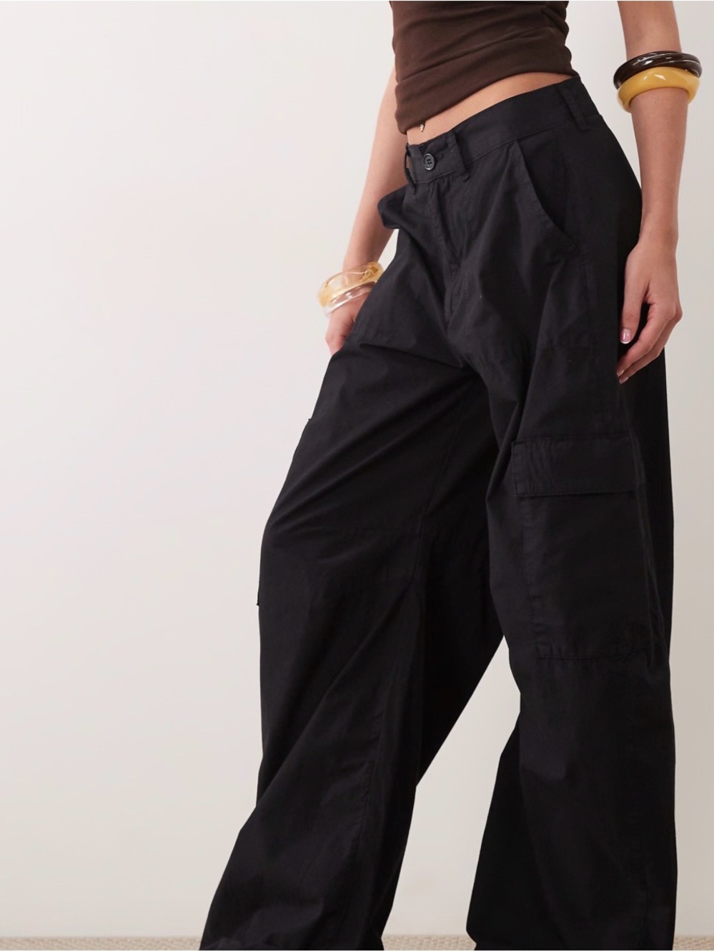 HALARA Wide Leg Cargo Pants - Black XL NWT
